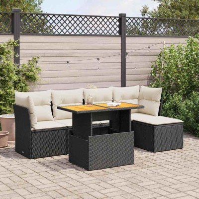 Sofa set with cushions, 6...