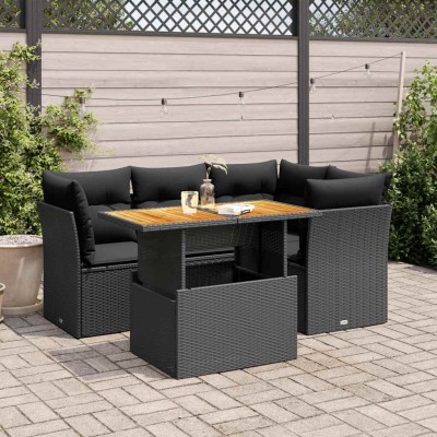 Garden set with cushions, 5...
