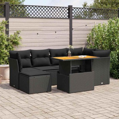 Sofa set with cushions, 7...