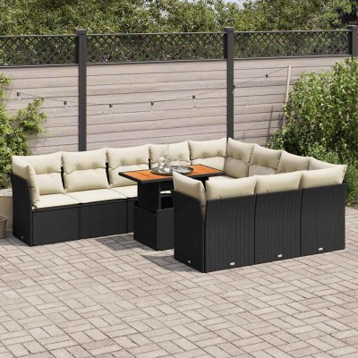 Garden set with cushions,...