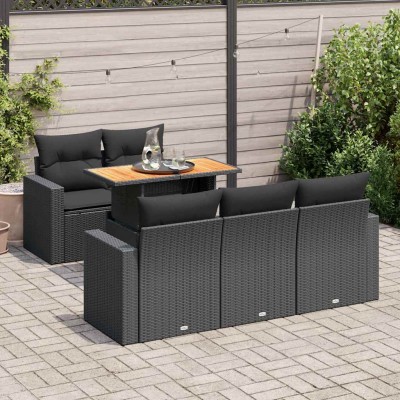 Sofa set with cushions, 6...