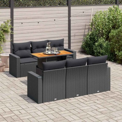 Sofa set with cushions, 7...