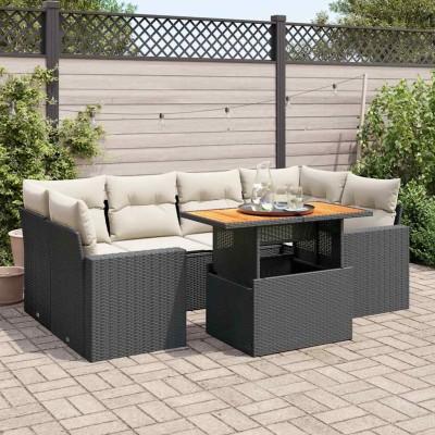 Sofa set with cushions, 7...