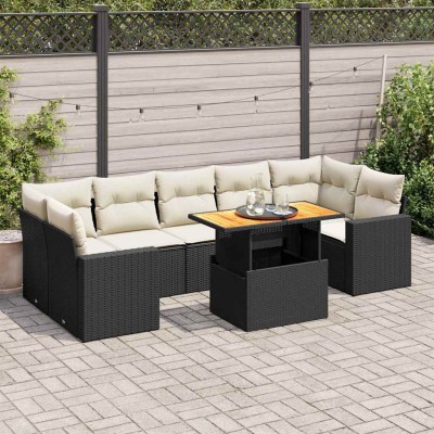 Sofa set with cushions, 8...