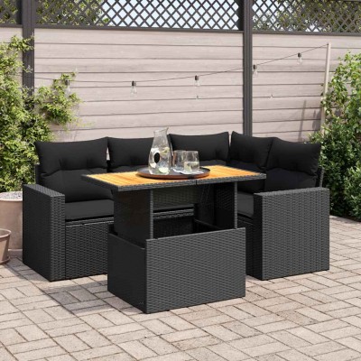 Garden set with cushions, 5...