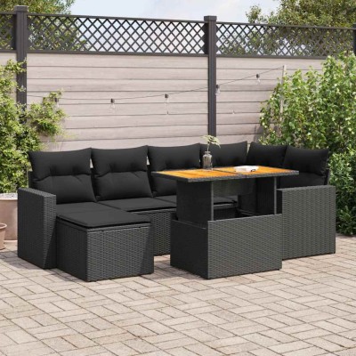 Sofa set with cushions, 7...