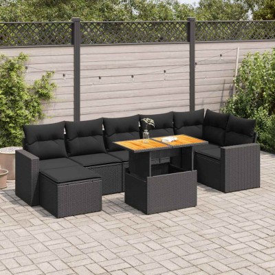 Sofa set with cushions, 8...