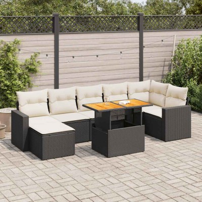 Sofa set with cushions, 8...