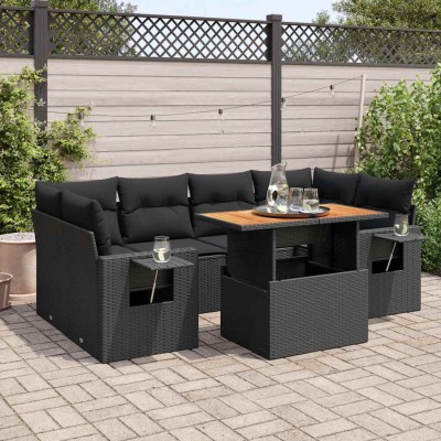 Sofa set with cushions, 7...