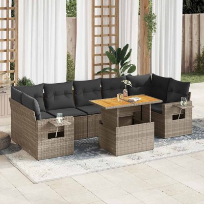 Garden set with cushions, 8...