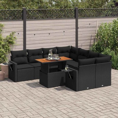Garden set with cushions, 9...