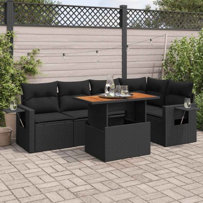 Sofa set with cushions, 6...