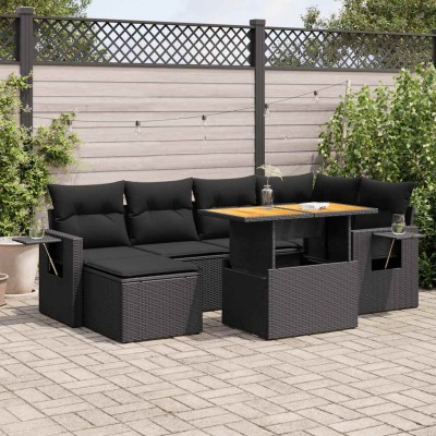 Sofa set with cushions, 7...