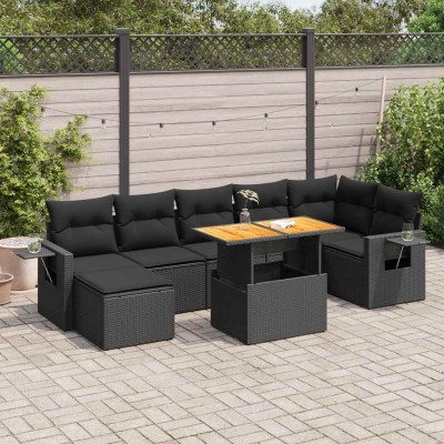 Sofa set with cushions, 8...