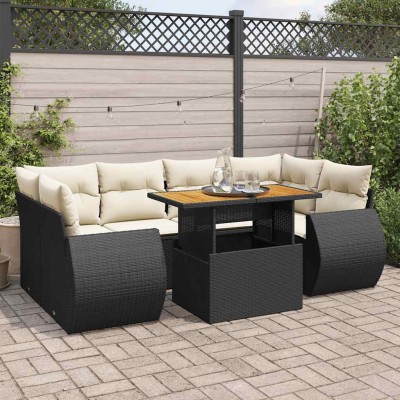 Sofa set with cushions, 7...