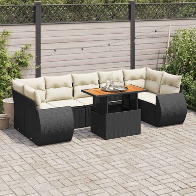 Sofa set with cushions, 8...