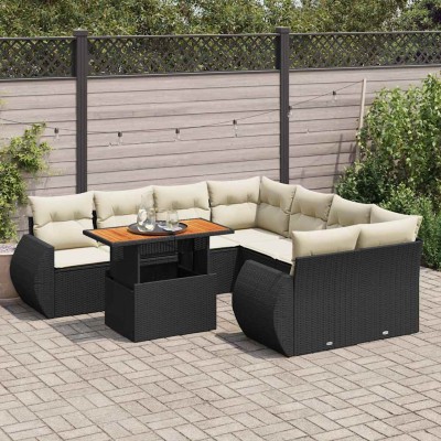 Garden set with cushions, 9...