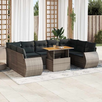 Garden set with cushions,...