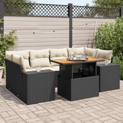 Sofa set with cushions, 7...