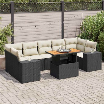 Sofa set with cushions, 8...