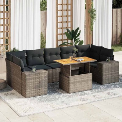 Garden set with cushions, 8...