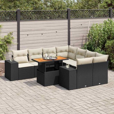 Garden set with cushions, 9...