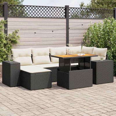 Sofa set with cushions, 7...