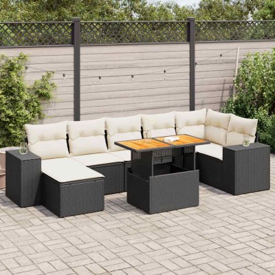 Sofa set with cushions, 8...
