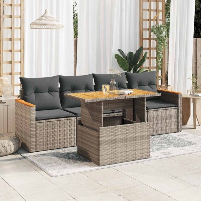 Garden set with cushions, 5...