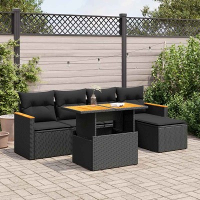 Garden set with cushions, 6...
