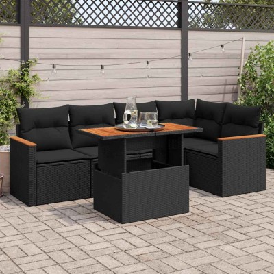 Garden set with cushions, 6...