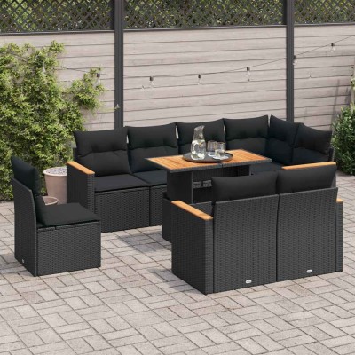 Garden set with cushions, 9...