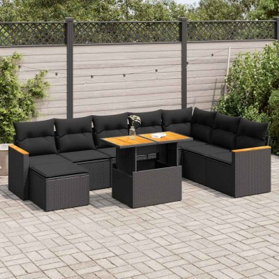 Garden set with cushions, 9...