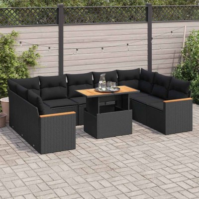 Garden set with cushions,...