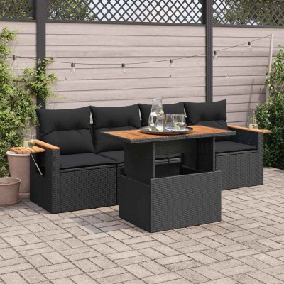 Garden set with cushions, 5...