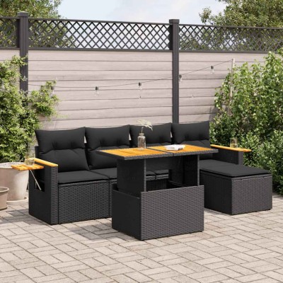 Garden set with cushions, 6...