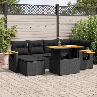 Garden set with cushions, 7...