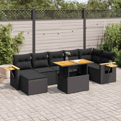 Garden set with cushions, 8...