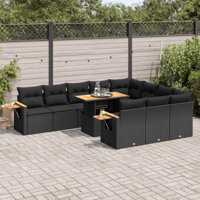 Garden set with cushions,...