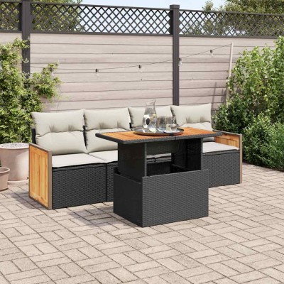 Garden set with cushions, 5...