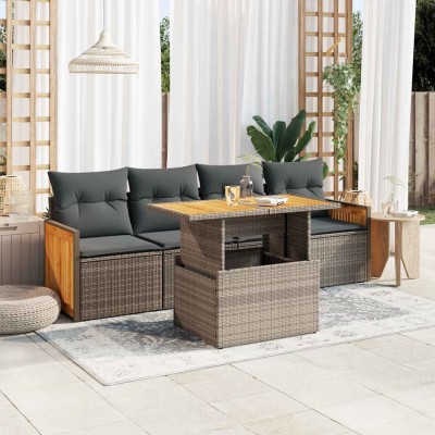 Garden set with cushions, 5...