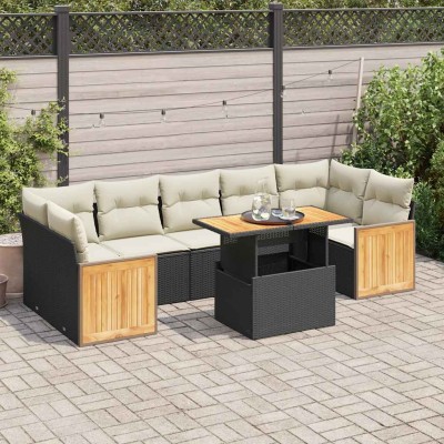 Garden set with cushions, 8...