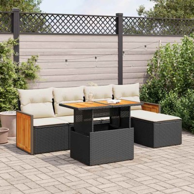 Garden set with cushions, 6...
