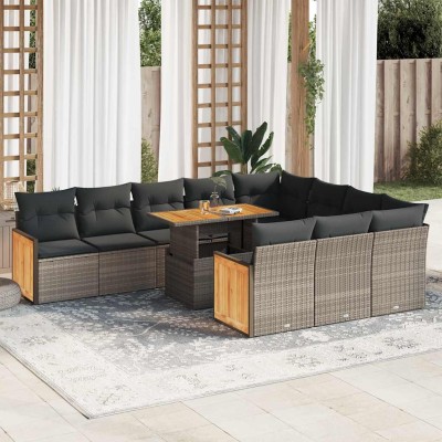 Garden set with cushions,...