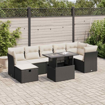 Sofa set with cushions, 8...