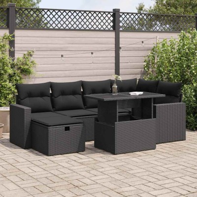 Sofa set with cushions, 7...