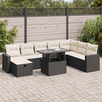 Garden set with cushions, 9...