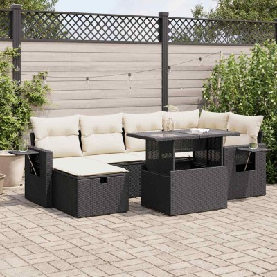 Sofa set with cushions, 7...