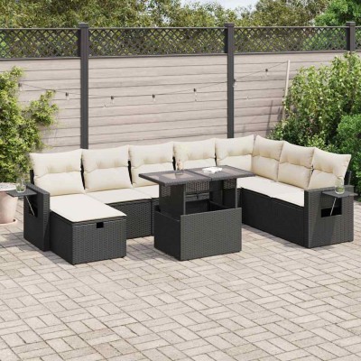 Garden set with cushions, 9...
