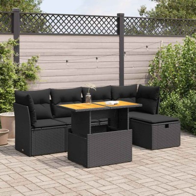 Garden set with cushions, 6...